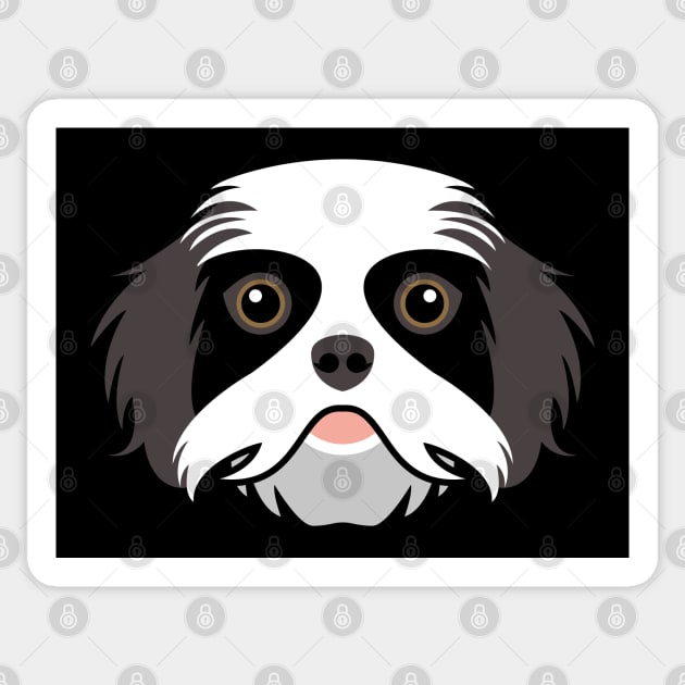 Shih Tzu dog face Sticker by ShirtBricks